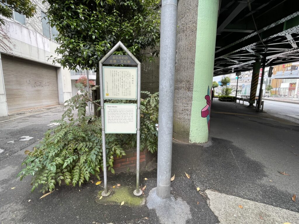 江戸時代にあった大名屋敷。