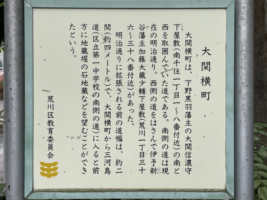 明治通りの開通、都市整備や道路拡張によって、昔の横丁は消滅。