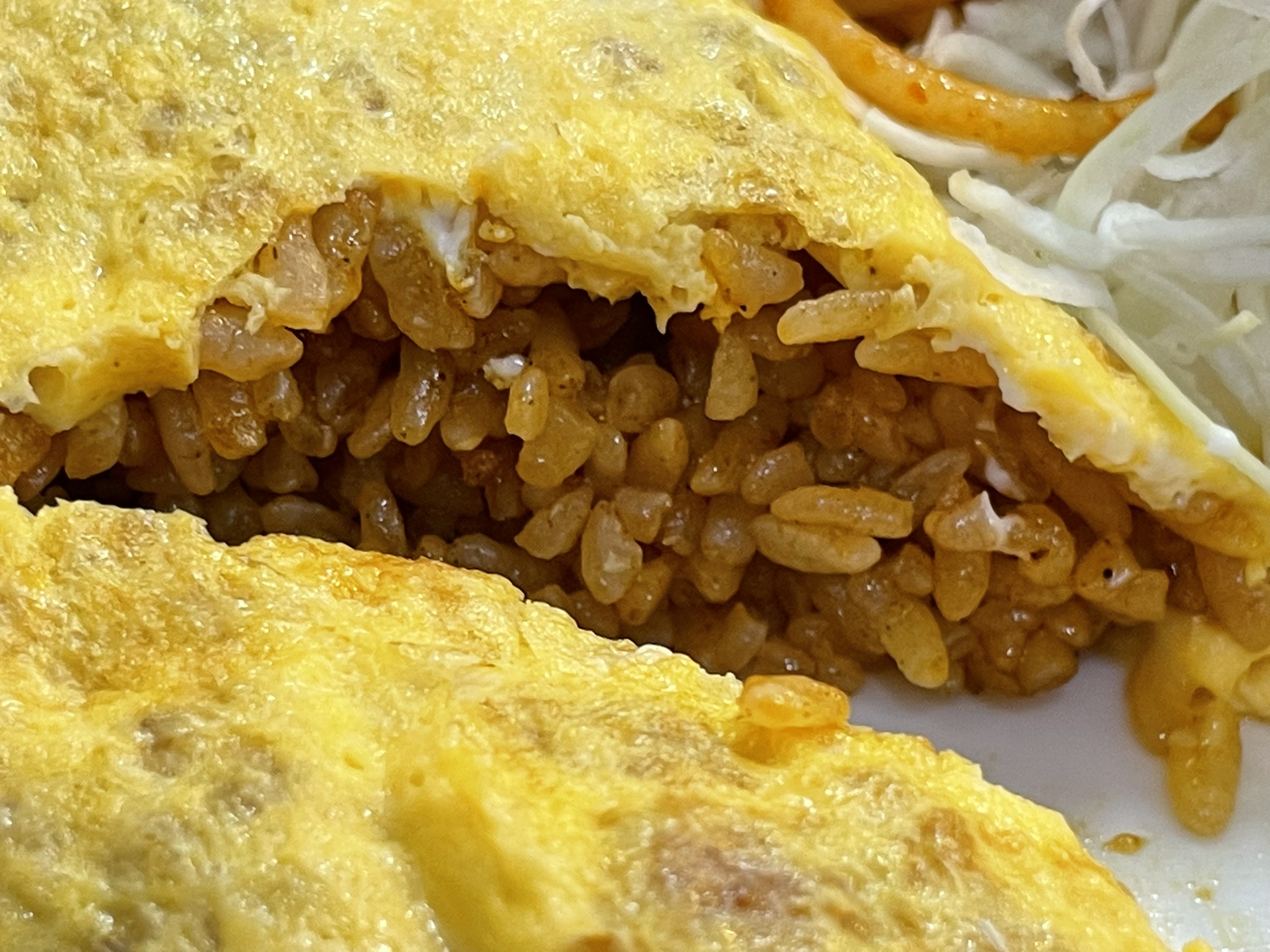 オムメキシカンの断面。