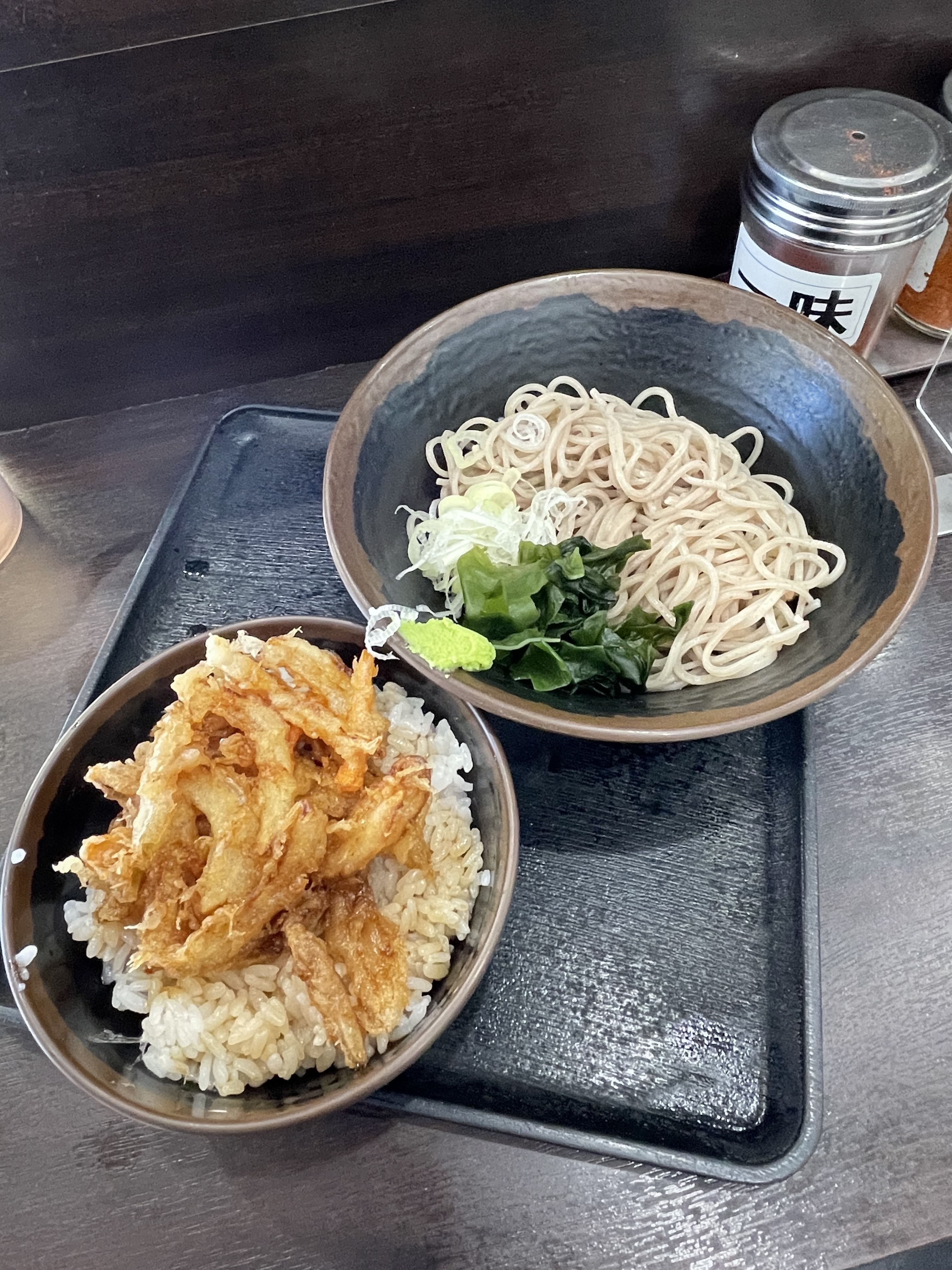 ミニかき揚丼セット冷そば
