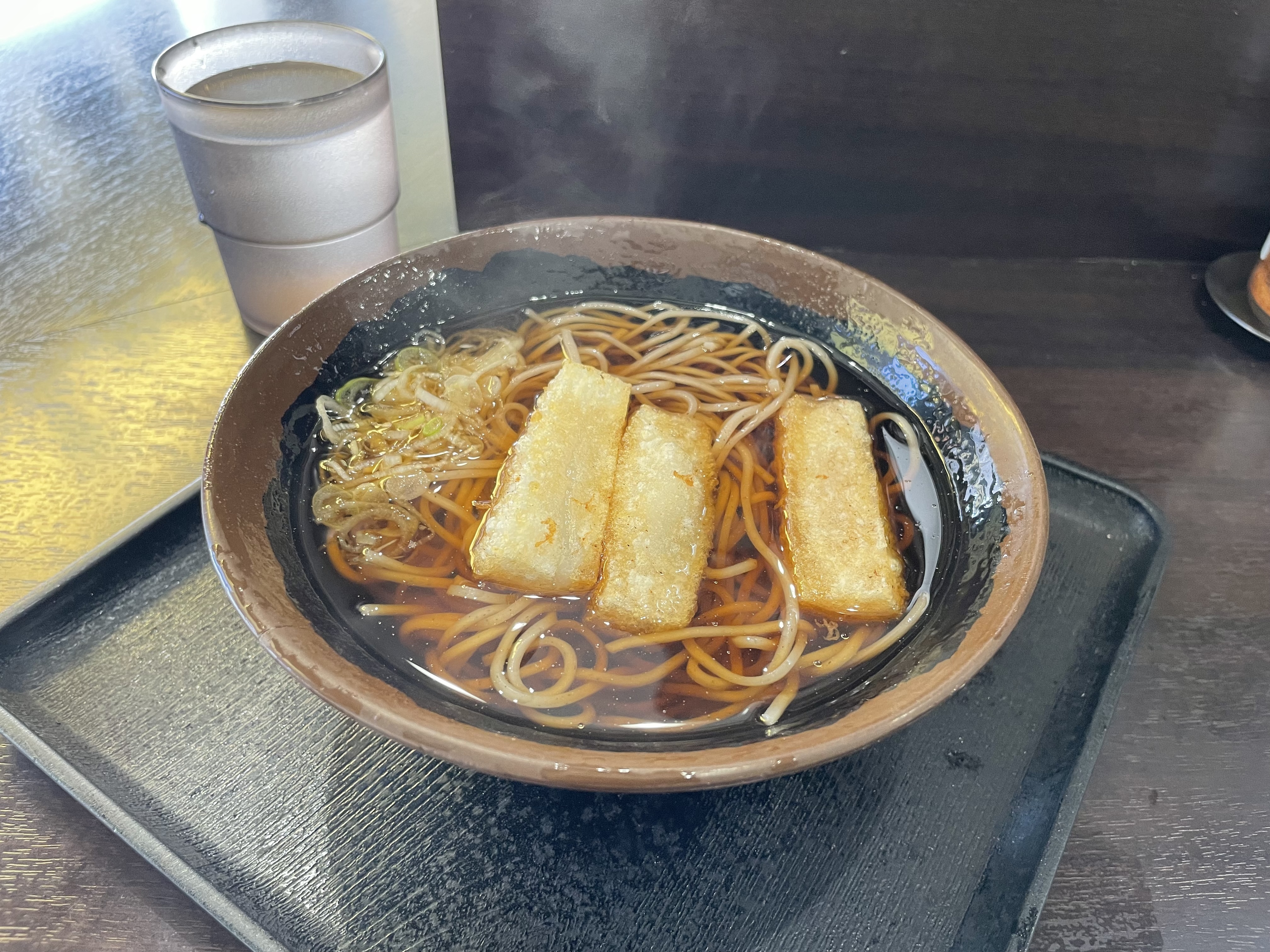 かけそば（温）・揚げ餅