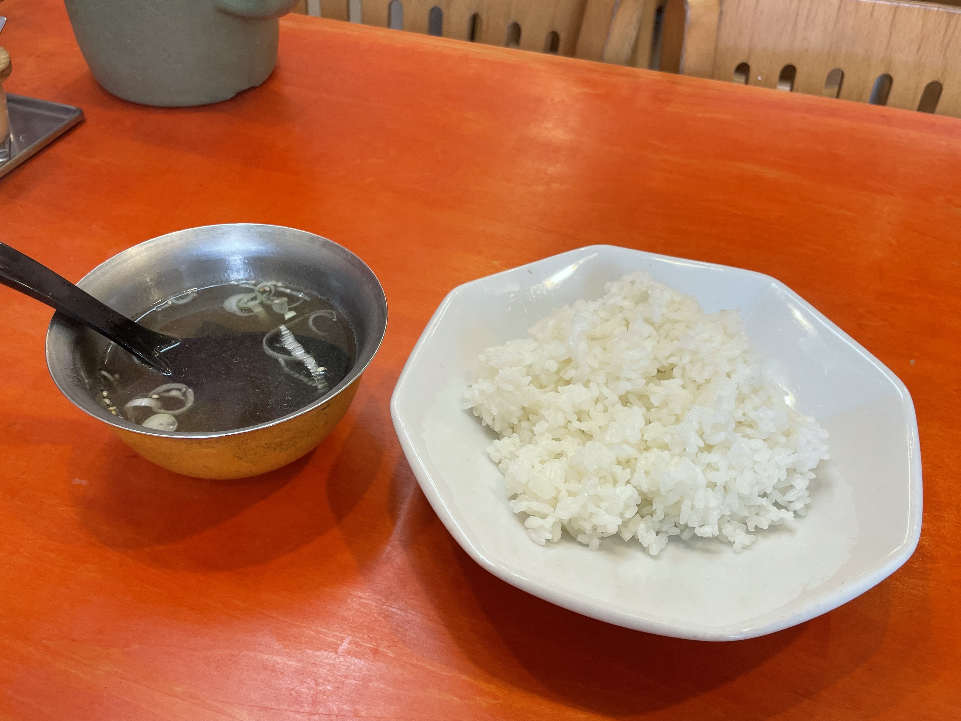 【半ライス】※半ライスにも「スープ」が付きます